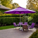 Purple Leaf Cantilever Outdoor Patio Umbrella